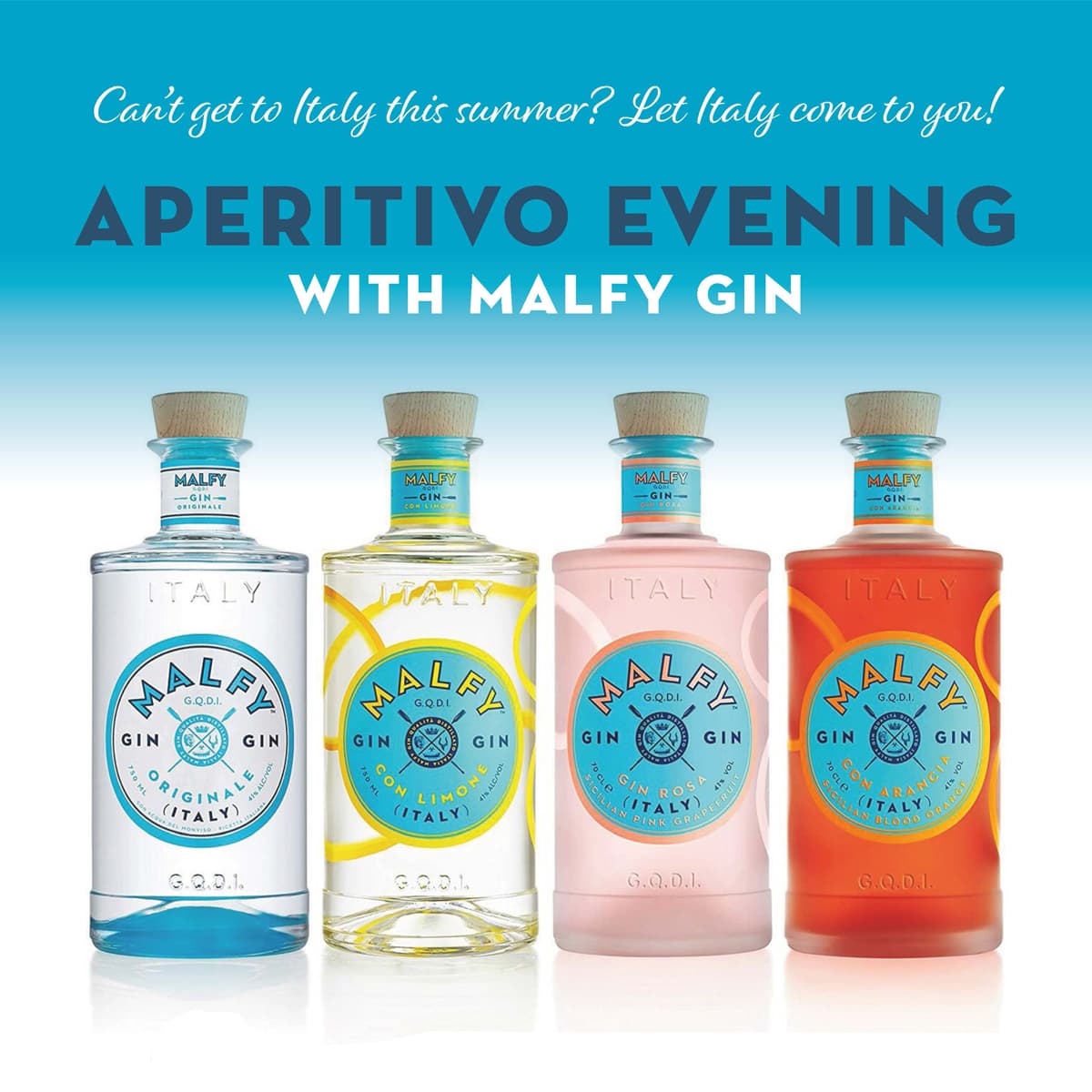 Aperitivo Evening with Malfy Gin at Badger and Co in Edinburgh